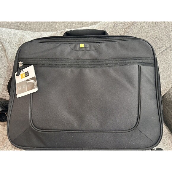 Case Logic Laptop Case Clamshell 18.5" x 3.5" x 15.7" Black Adjustable Strap New - Picture 1 of 6